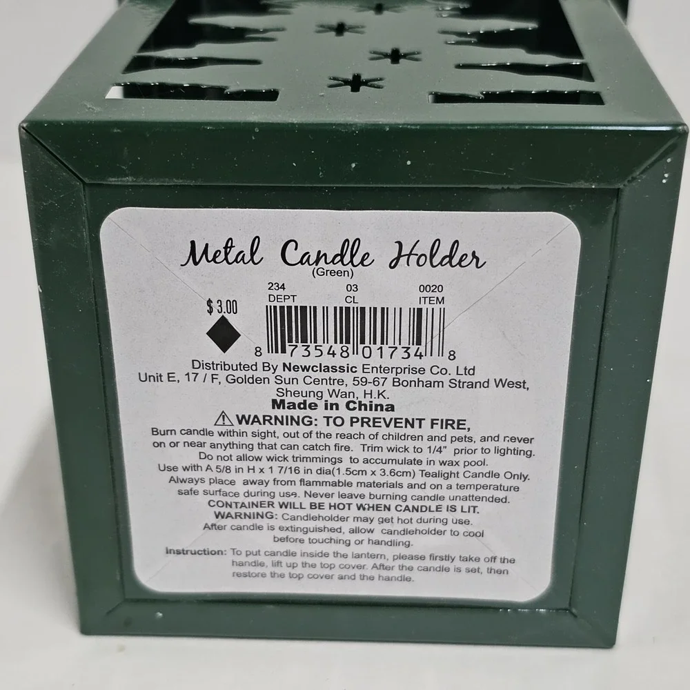 metal‎ candle Christmas Decor